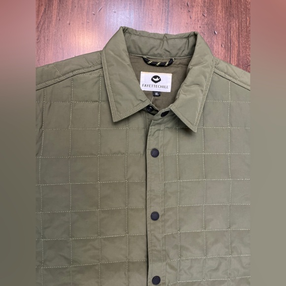 Fayettechill Thatcher Shirt Jacket Size XL Olive Green Utility Hipster Work NWT - Picture 6 of 13